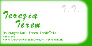 terezia terem business card